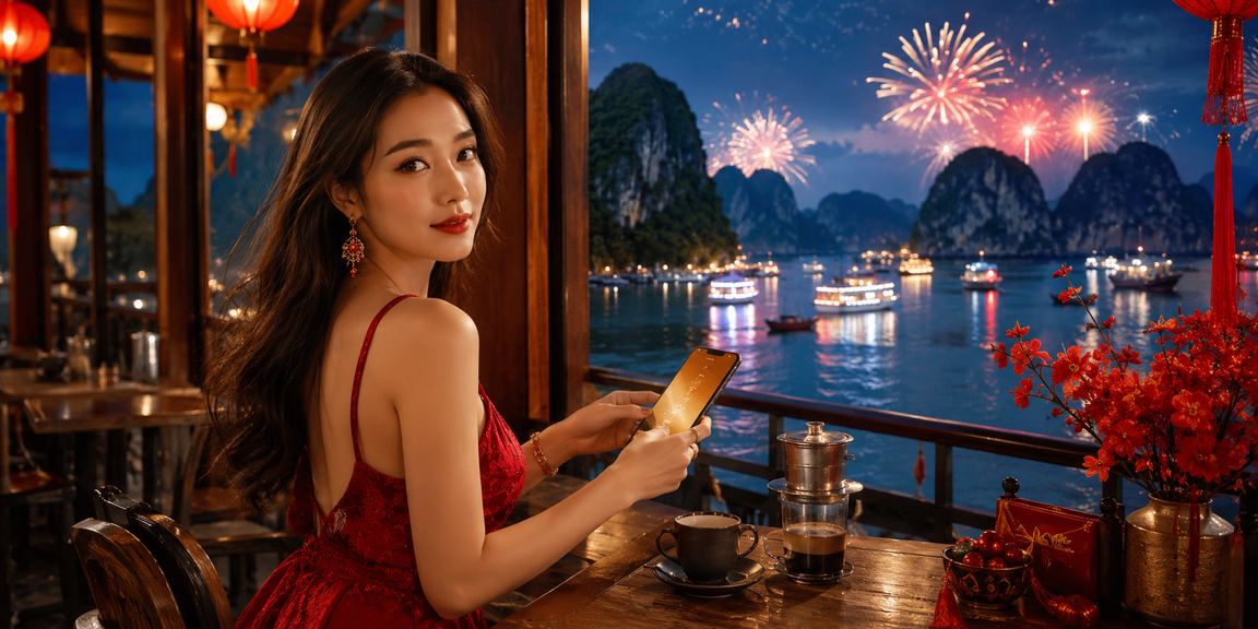 Khung cảnh thư giãn bên vịnh Hạ Long – nhắc nhở về sự cân bằng cuộc sống
